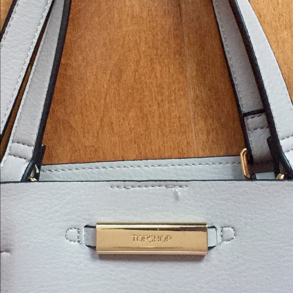 Topshop Grey/Silver Convertible Shoulder bag tote - Picture 2 of 9
